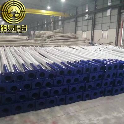 路灯杆厂家6米7米8米单双臂太阳能路灯杆分体路灯灯杆现货