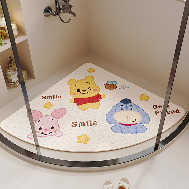 PVC卫生间防摔吸盘脚垫淋浴房耐脏免洗浴室儿童孕妇洗澡防滑地垫,居家布艺,家用脚垫,淘宝优惠券,粉丝福利购,淘宝优惠卷