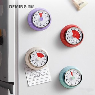 厨房计时器机械定时器倒计时提醒器磁吸做饭专用可视化闹钟大声音