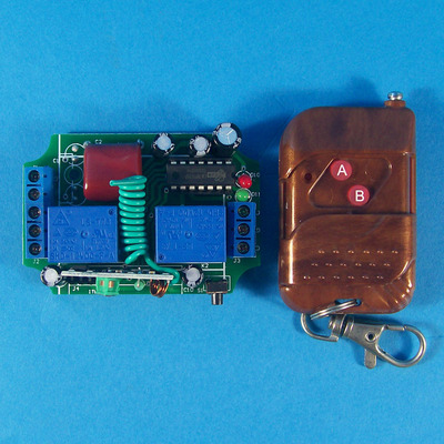 多功能二路220伏智能灯具2路220CV无线遥控开关模块50米两键遥控