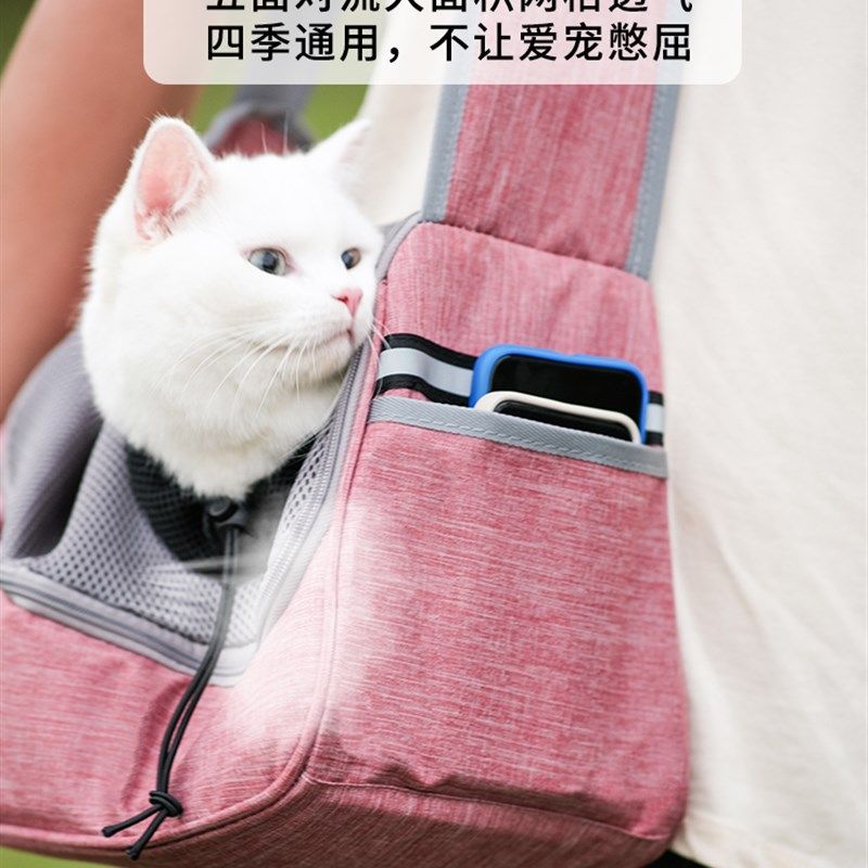 猫咪包手提外出便携宠物大容量夏天透气小型犬帆T布狗背包泰迪用