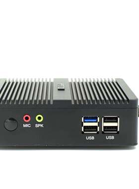 HYSTOU微型工控电脑主机J1900U四核双网嵌入式办公mini pc软路由