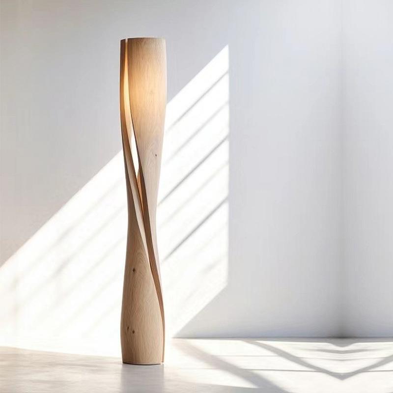 手工实木创意造型落地灯设计师款式搭配客厅地灯沙发转角装饰立式