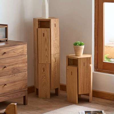 MUMO 秩序凳 实木椅子家用化妆凳中式方凳可叠放餐桌凳子金T&