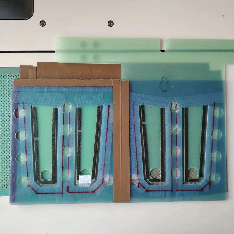 免烫明压袖绊0.1线工艺模板 免烫明压袋盖双线模板 工艺模板开发