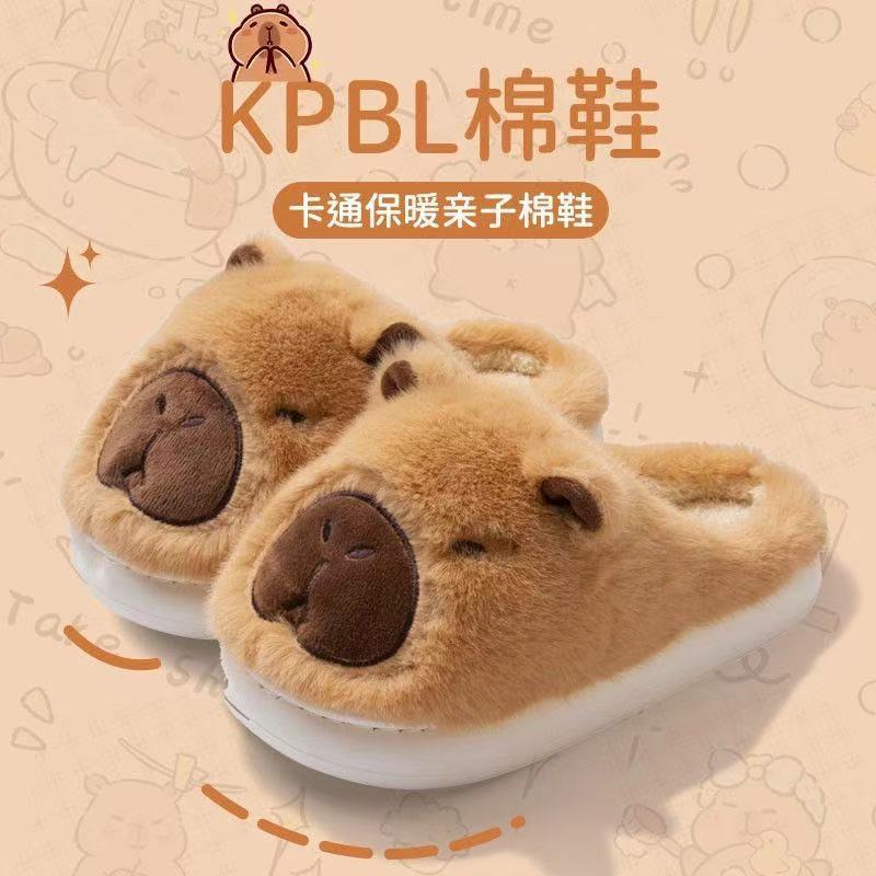 女居家棉保暖女加绒棉保暖男拖鞋
