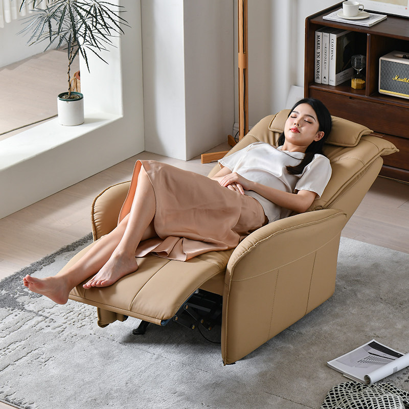 电动单人沙发椅简约客厅皮质懒人沙发摇摇椅O头等多功能沙发舱太