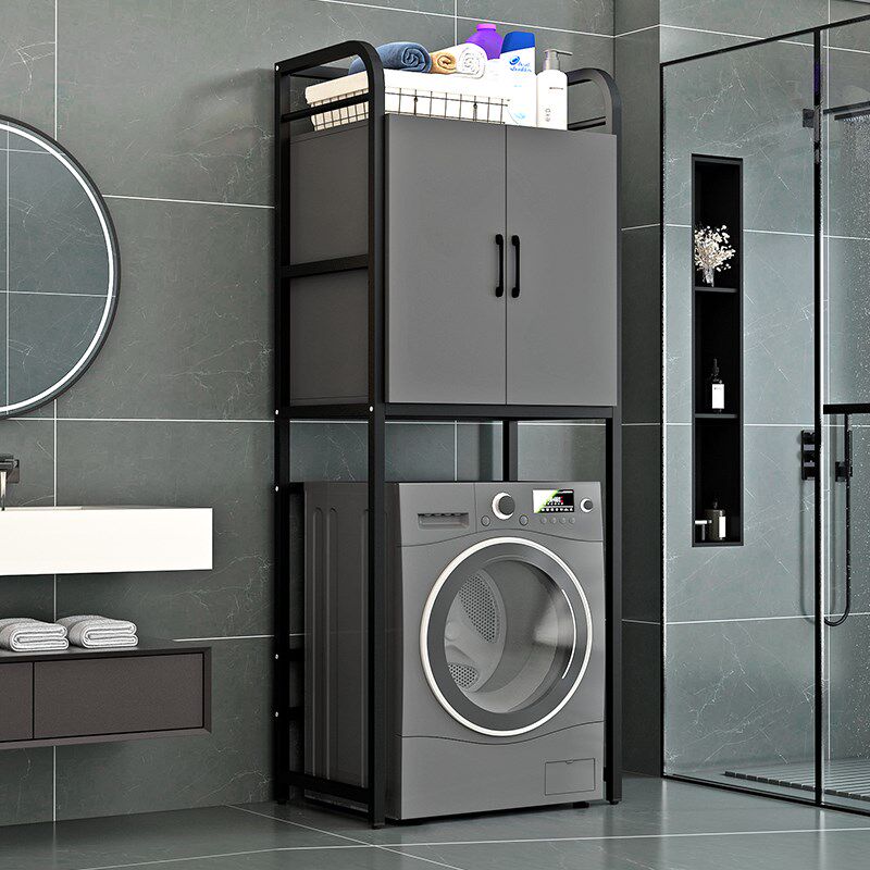 洗衣机置物架滚筒卫生间阳台落地储物柜多功能架子波轮Z上方收纳