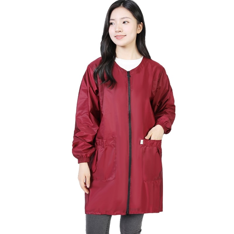 羽绒服罩衣女小个子做饭围裙20围裙