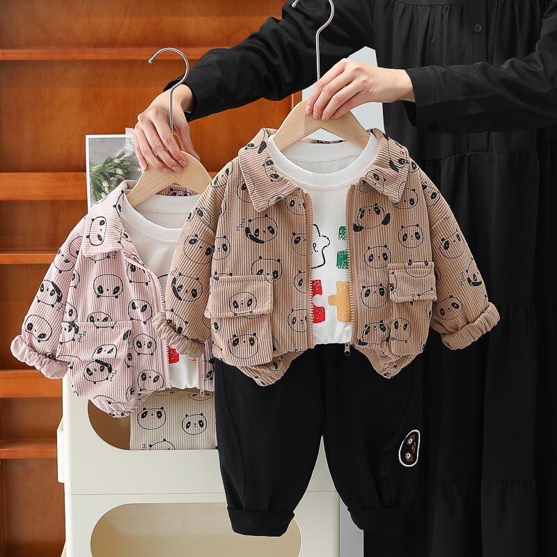 男童套装春秋2025新款洋气宝宝春装衬衫两件套小儿童帅气潮1-3岁4,童装/婴儿装/亲子装,套装,淘宝优惠券,粉丝福利购,淘宝优惠卷