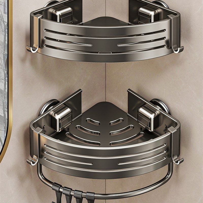 卫生间吸盘三角置物收纳架子免打孔浴室墙上壁挂式厕所转角洗漱台,家庭/个人清洁工具,浴室角架/置物架,淘宝优惠券,粉丝福利购,淘宝优惠卷