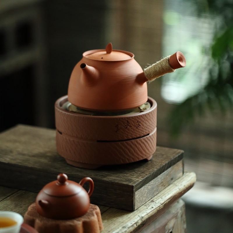 家用迷你电陶炉小桌电陶炉300毫升小壶一人煮茶壶一人煮茶炉家