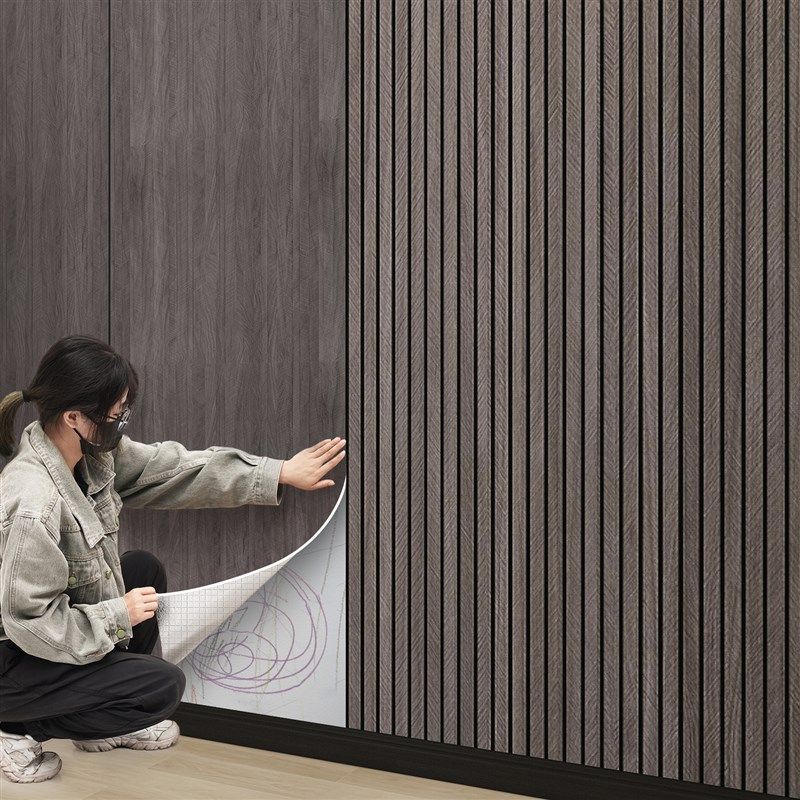 格栅板墙贴自粘电视背景墙面遮丑装饰防水防潮立体护墙板墙壁贴纸,家居饰品,软装墙贴,淘宝优惠券,粉丝福利购,淘宝优惠卷