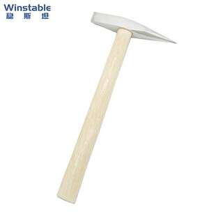 稳斯坦 W8203 木柄电焊锤 木质柄碳钢焊渣锤电焊敲渣锤尖头锤子 5