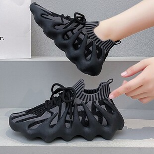 男款跑步鞋网面鞋子透气男鞋八爪鱼休闲鞋女男士运动鞋软底抓波鞋