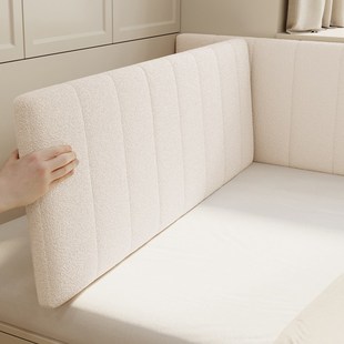 无床头婴儿防撞靠垫榻榻米床围软包大靠背床边Q墙贴定制靠枕可拆