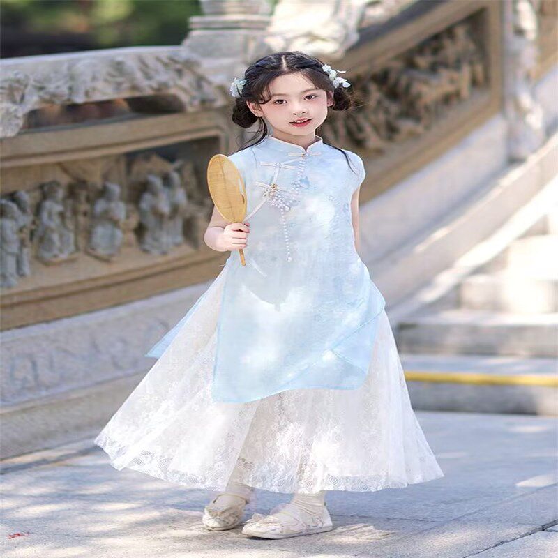 女童旗袍汉服2025新款夏季儿童古风国风连衣裙女孩新中式日常唐装,童装/婴儿装/亲子装,旗袍,淘宝优惠券,粉丝福利购,淘宝优惠卷