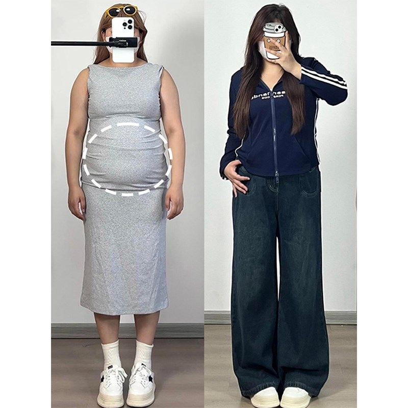 特大码女装胖mm复古牛仔裤秋季爆款弹力裤子女宽松高腰显瘦阔腿裤,女装/女士精品,大码裤装,淘宝优惠券,粉丝福利购,淘宝优惠卷