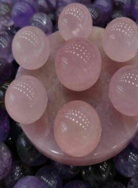 粉晶七星阵摆件旺姻缘催桃花月老红线找对象桃花位红鸾星动红娘中