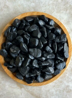 50斤打蜡黑色砾石深灰色水洗石日式庭院造N景装饰枯山水花园碎石