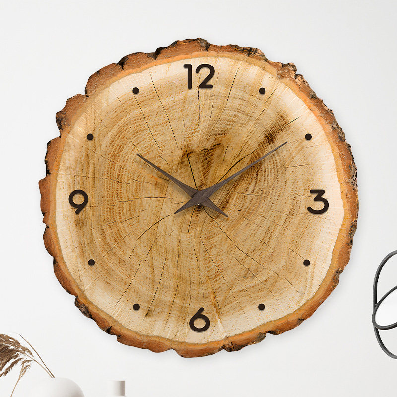 2024新款餐厅钟表挂钟客厅家用现代简约创意时R尚静音时钟挂墙大