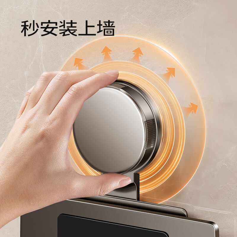 不锈钢吸盘吹风机k置物架支架免打孔卫生间电吹风挂浴室壁挂式收