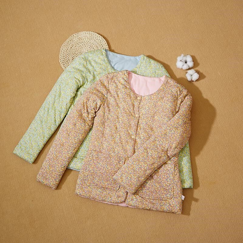 纯棉花手工女士内穿薄款棉衣棉袄内胆小棉袄女生妈妈办公居家贴身