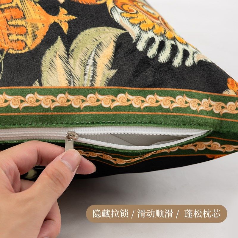 红色喜庆新年方形抱枕春节沙发客厅靠枕抱枕套45x45卧室飘窗靠垫