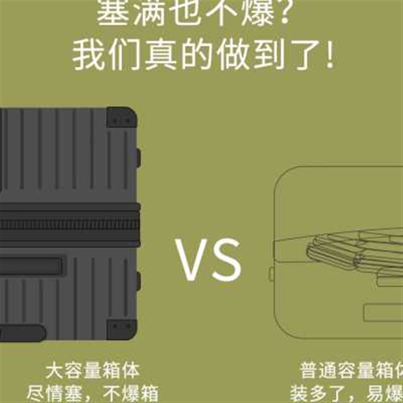 新款扩展行李箱女大容量旅行箱男z静音万向轮拉杆箱24寸密码皮箱