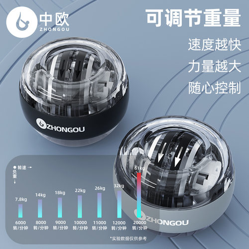 腕力球男专业手腕握力器健身锻炼器自启动金属专业静音腕力训练器