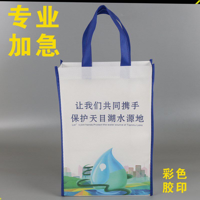 无纺布袋子定做环保袋定制彩色兜子胶印公司礼品袋展会宣传袋加急