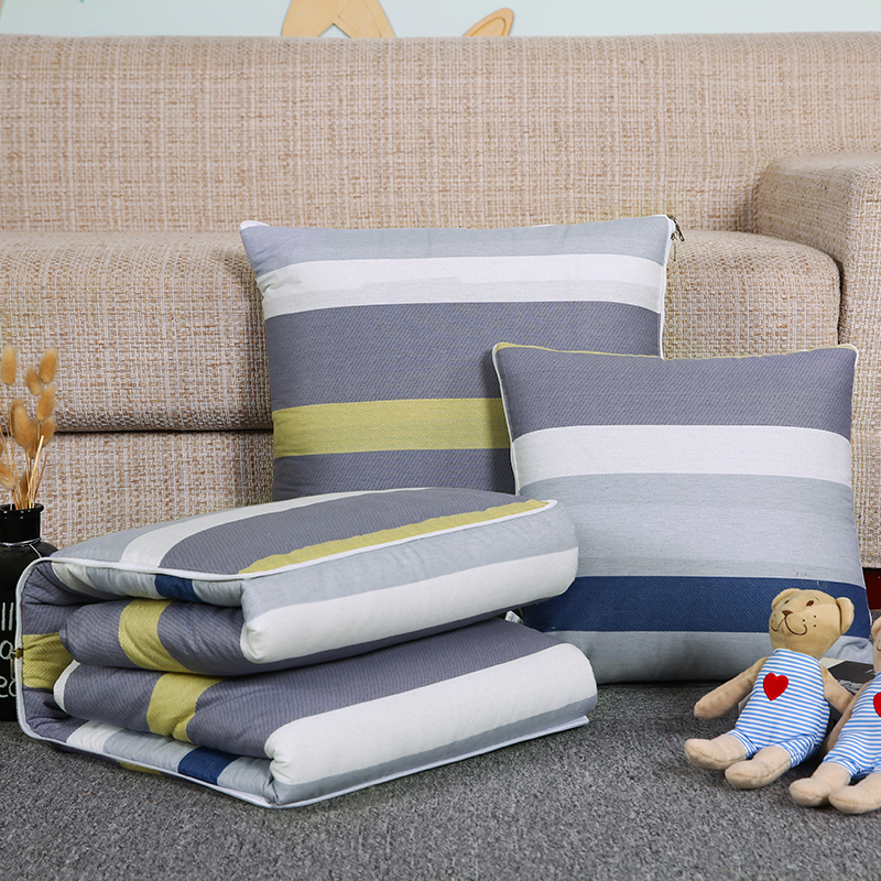 加厚多功能汽车抱枕被子两用 E办公室午睡折叠靠枕靠垫空调被