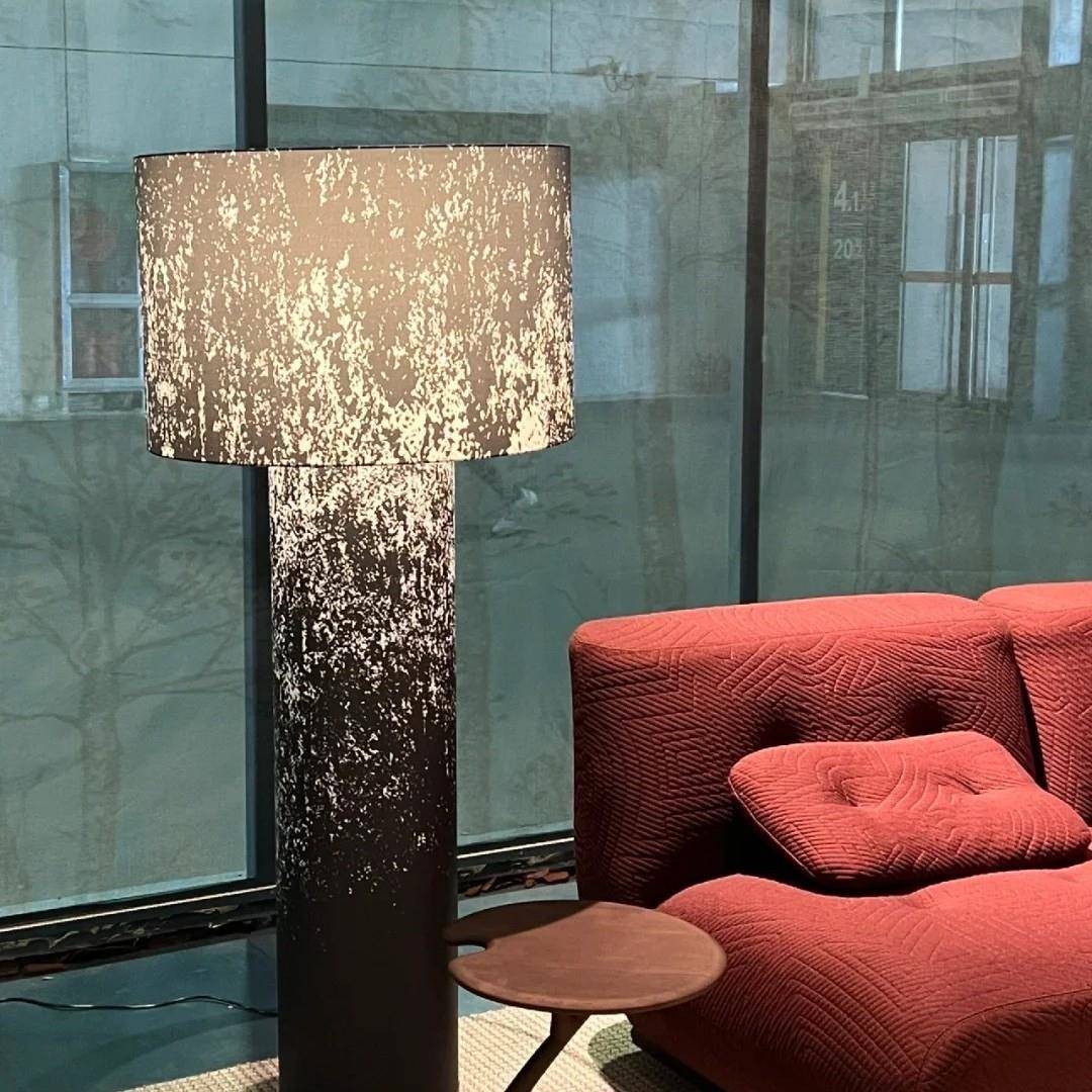 意大利管状落地灯现代简约客厅沙发边侘寂风黑色网红卧室床头台灯