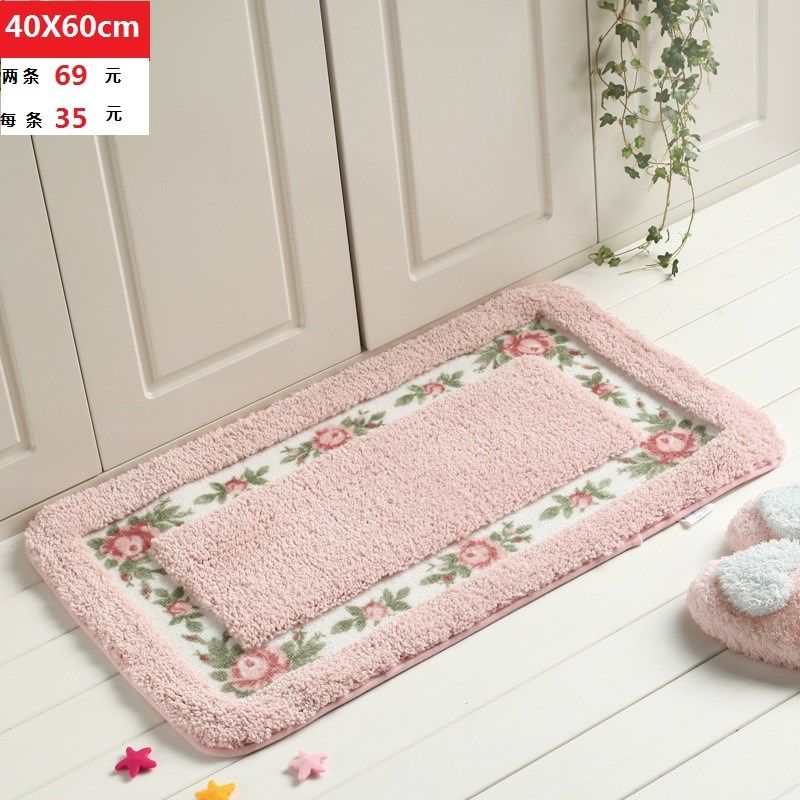 韩版田园进门地垫入户门垫卧室地毯阳台厨房脚垫