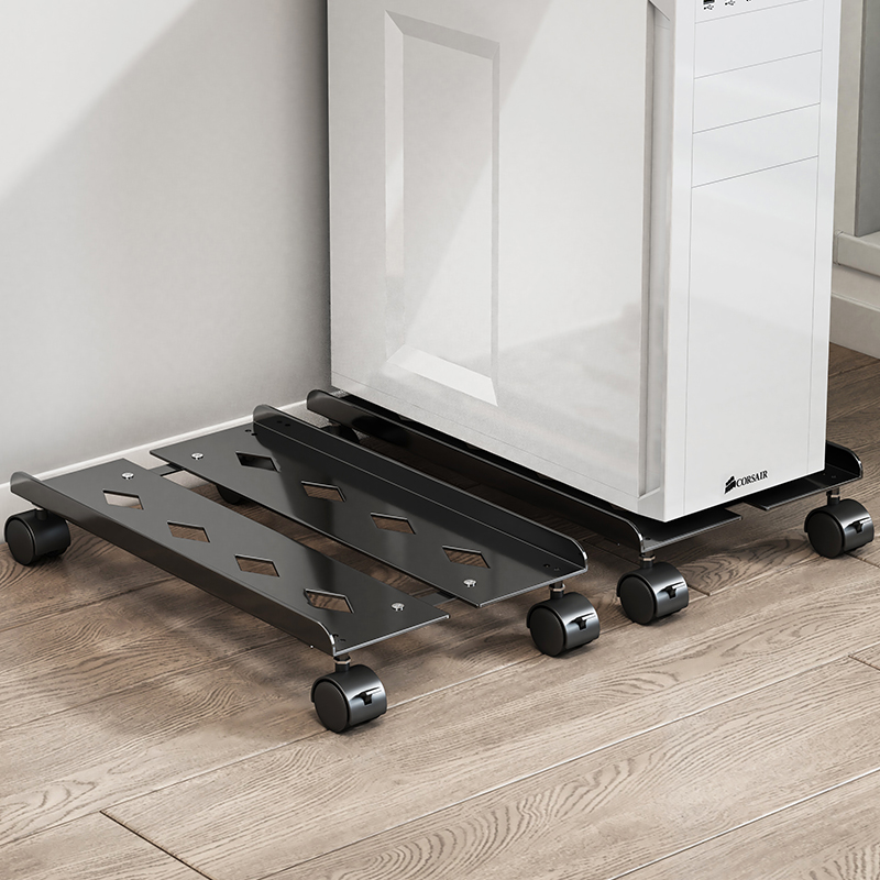 电脑主机托架移动底座办公室桌下台式机箱收纳增高散热支架子家用