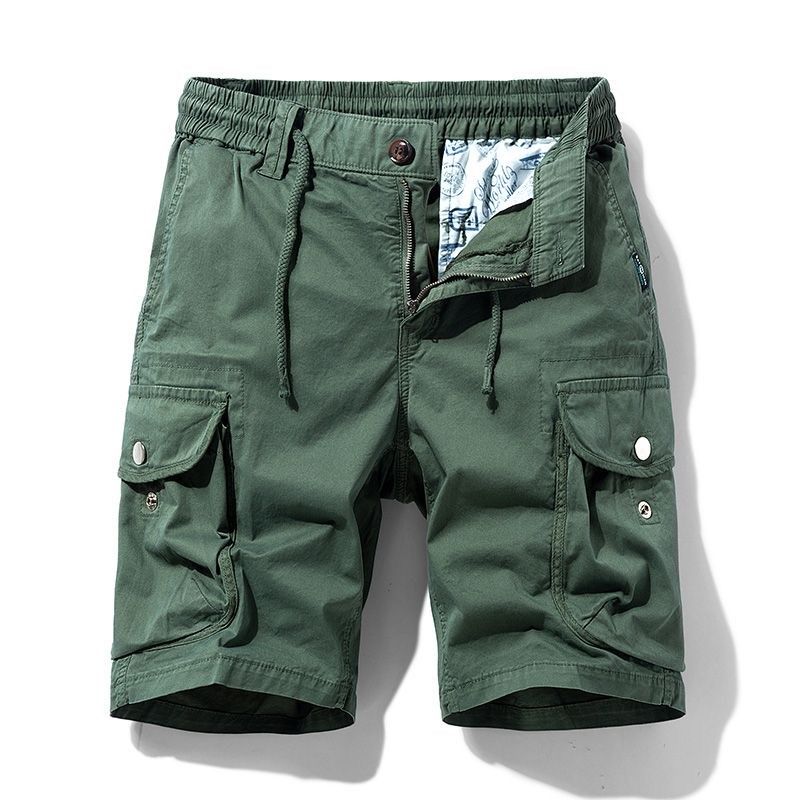 夏季休闲运动短裤男士五分裤纯棉水洗耐磨工装短裤直筒外穿中裤,男装,短裤,淘宝优惠券,粉丝福利购,淘宝优惠卷