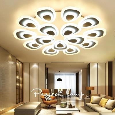 客厅灯创意圆形大气家用现代简约led吸顶灯温馨浪漫主卧室灯灯具