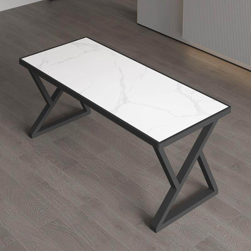 北欧金属桌腿内嵌瓷砖桌架岩板大理石支架镶嵌餐桌脚碳素钢茶几腿