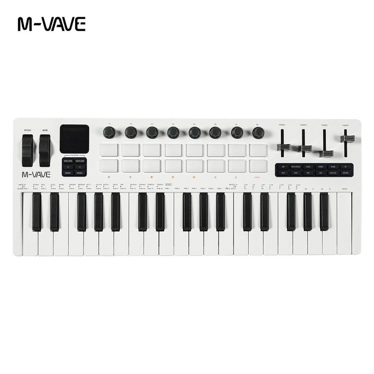 37键MIDI键盘合成器内置音源现场演奏移动便携制作电音编曲可充电