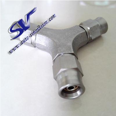 AN3不锈钢刹车钢喉刹车油管三通快速刹车软管接头汽车改装配件