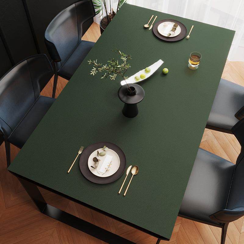 现代简约纯色轻奢餐桌垫家用可擦免洗书桌餐桌茶几桌垫厂家直发