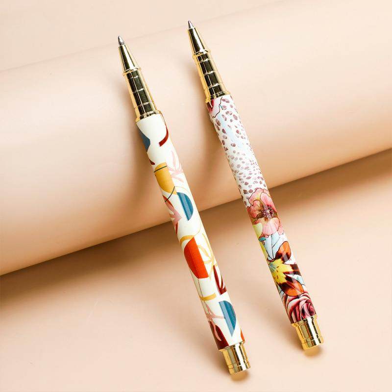 热转印满杆logo宝珠笔金属中性签名笔企业男士高档办公圆珠笔