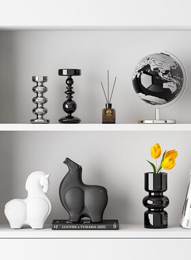 意式现代简约摆件创意客厅样板房电视柜书房壁龛小众艺术软装饰品