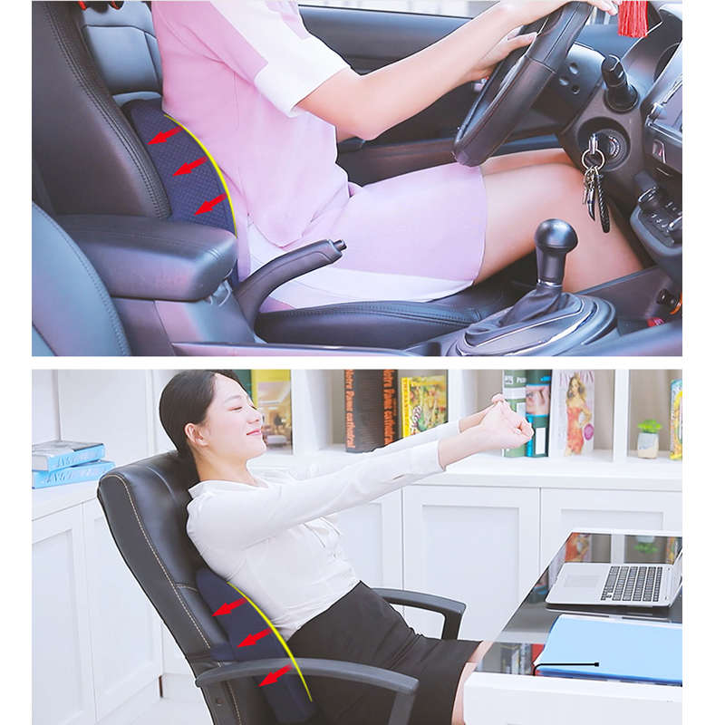 靠垫办公室座椅汽车腰靠枕抱枕记忆棉靠背垫子靠枕孕妇腰垫坐垫