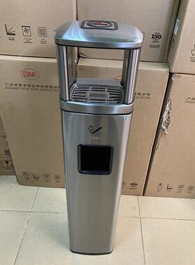写字楼立式方形烟蒂柱室外不锈钢烟蒂柱GPX-129B烟蒂桶长形无指纹