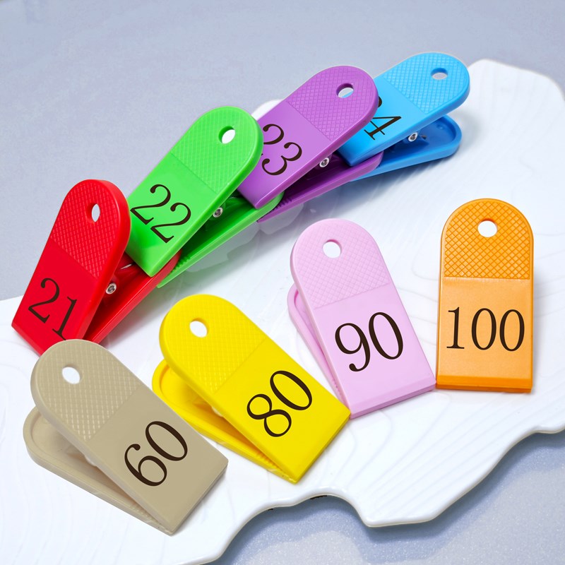 餐饮排号叫号数字牌麻辣烫号码牌夹子数字编号夹寄存洗浴鞋夹定制