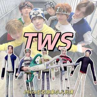 TWS韩振崔英宰申惟韩志熏金道勋李炅分正反面抽象老鼠干玩偶