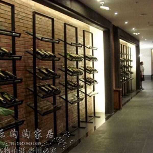 展示架葡萄铁艺酒架时尚欧式红酒架创意收纳架酒吧红酒落地KTV