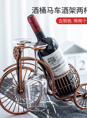 创意高脚杯架红酒k杯架倒挂家用客厅酒吧欧式红酒架摆件酒柜装饰