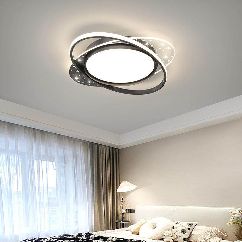 北欧LED客厅吸顶灯 网红简约现代主卧室餐厅灯新款星点书房间灯具